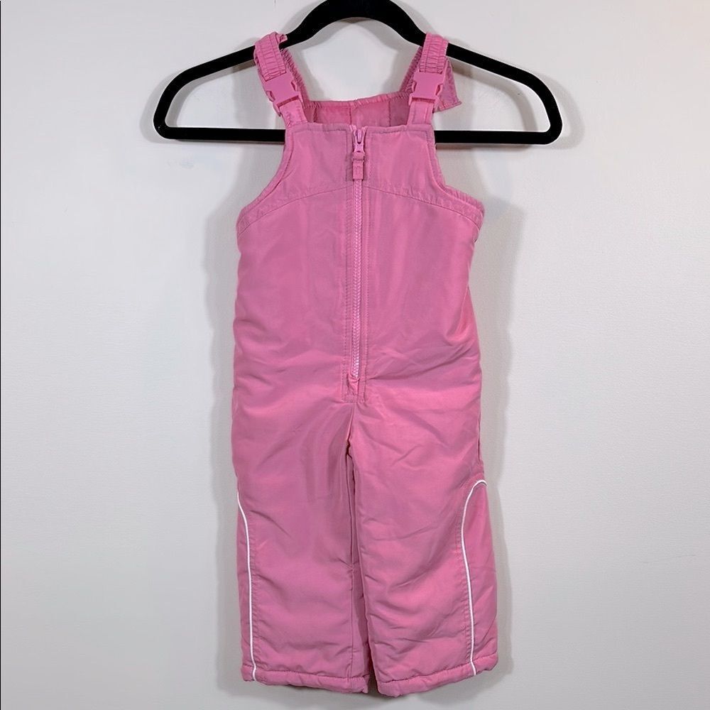 London Fog Pink Kids Girls Overalls Snow Ski Pants Bibs Preppy Barbie Size 24M